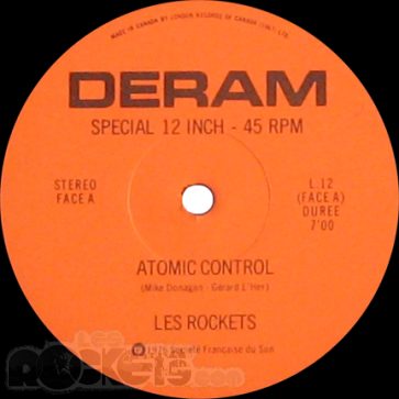 Atomic control - CA (1976) - Etichetta lato A - © LesROCKETS.com