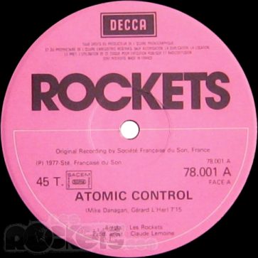 Atomic control - FR (1977 - RE) - Etichetta lato A - © LesROCKETS.com