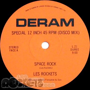 Space rock - CA (1977) - Etichetta lato A - © LesROCKETS.com