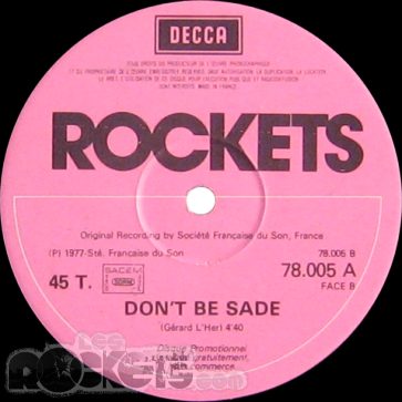 Space rock - FR (1977 - PRO) - Etichetta lato B - © LesROCKETS.com