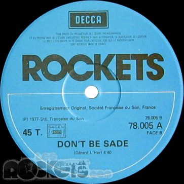 Space rock - FR (1977 - RE) - Etichetta lato B - © LesROCKETS.com