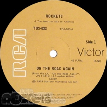On the road again - AU (1978) - Etichetta lato A - © LesROCKETS.com