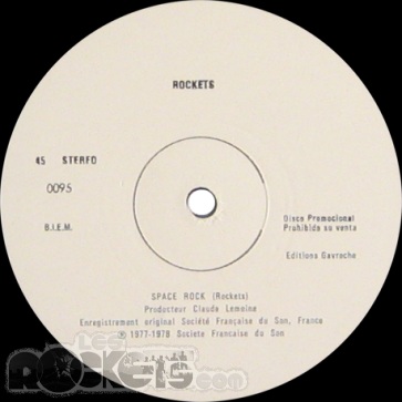 On the road again - ES (1978) - Etichetta lato B - © LesROCKETS.com