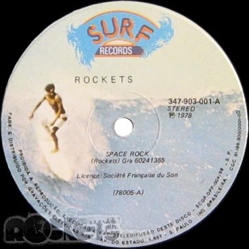 Space rock - BR (1978) - Etichetta lato A - © LesROCKETS.com