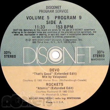 Atomic - US (1983) - Etichetta lato A - © LesROCKETS.com