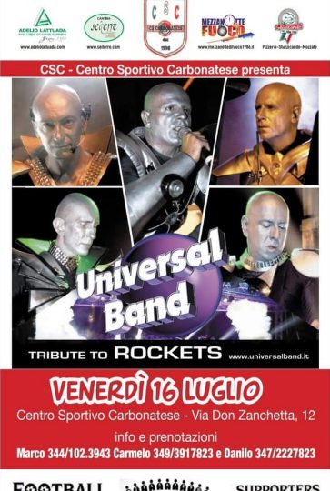 Universal Band - Tribute to Rockets live a Carbonate (CO) - © LesROCKETS.com