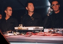 The ROCKETS at the DJ console