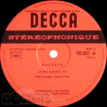 Atomic control - FR (1977) - Etichetta lato A - © LesROCKETS.com