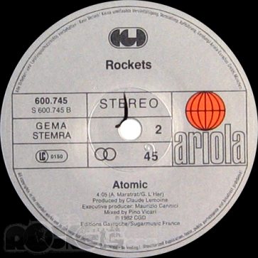 Future game -  DE (1982) - Etichetta lato B - © LesROCKETS.com